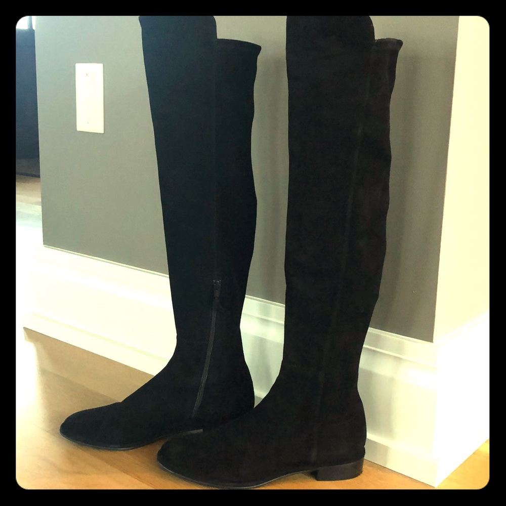 Stuart Weizman Allgood Suede Over The Knee Boot - image 1